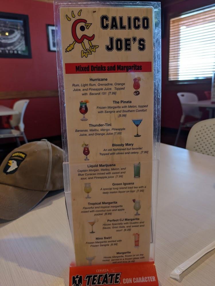 Calico Joe's Menu image 3